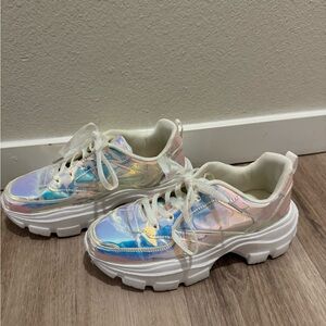 Holographic Chunky Sneakers